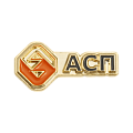 Литой значок с логотипом АСП