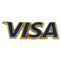 Литой значок в форме логотипа VISA